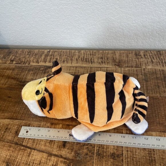 Flip A Zoo 12" Plush Stuffed Animal Unicorn/ Aki Tiger Sequined Silver Pink - Picture 8 of 9